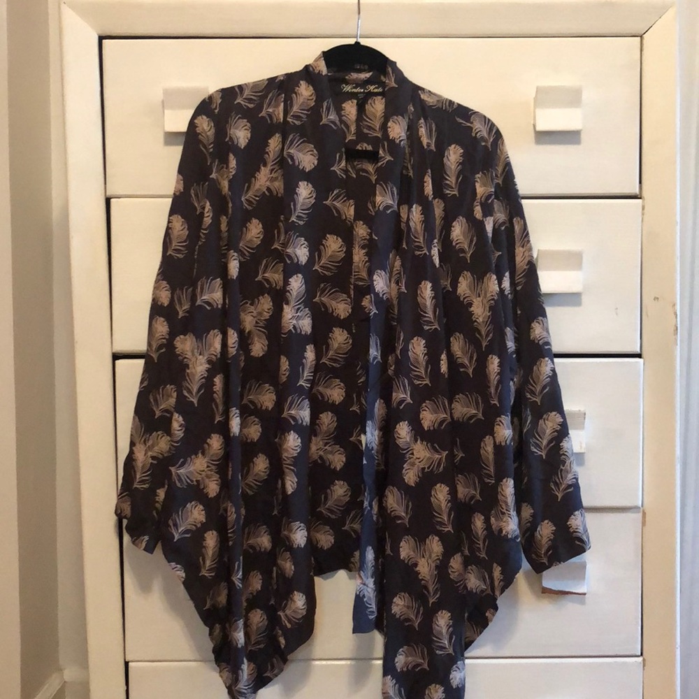 Feathered kimono
